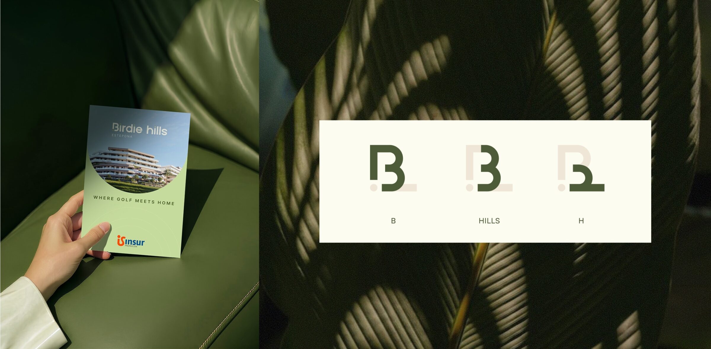 Birdie Hills | Imagen Casos de éxito agencia Imagen - folleto y logotipo Birdie Hills Estepona