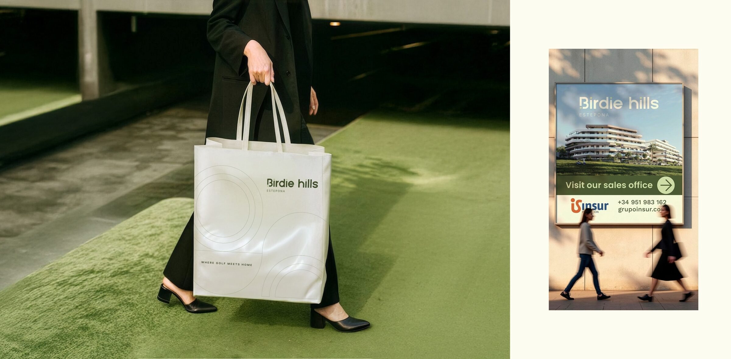 Birdie Hills | Imagen Casos de éxito agencia Imagen - material publicidad exterior Birdie Hills Estepona